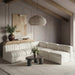 Meridian Furniture - Rummi Cream Velvet Performance Fabric Upholstered 5pc. Sectional - 660Cream-Sec5A - GreatFurnitureDeal