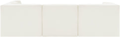 Meridian Furniture - Rummi Cream Velvet Performance Fabric Upholstered 5pc. Sectional - 660Cream-Sec5C - GreatFurnitureDeal