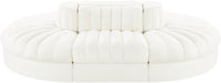 Meridian Furniture - Rummi Cream Velvet Performance Fabric Upholstered 6pc. Sectional - 660Cream-Sec6C - GreatFurnitureDeal