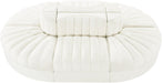 Meridian Furniture - Rummi Cream Velvet Performance Fabric Upholstered 6pc. Sectional - 660Cream-Sec6C - GreatFurnitureDeal