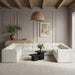 Meridian Furniture - Rummi Cream Velvet Performance Fabric Upholstered 9pc. Sectional - 660Cream-Sec9B - GreatFurnitureDeal