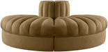 Meridian Furniture - Rummi Saddle Velvet Performance Fabric Upholstered 2pc. Sofa - 660Saddle-2RC - GreatFurnitureDeal
