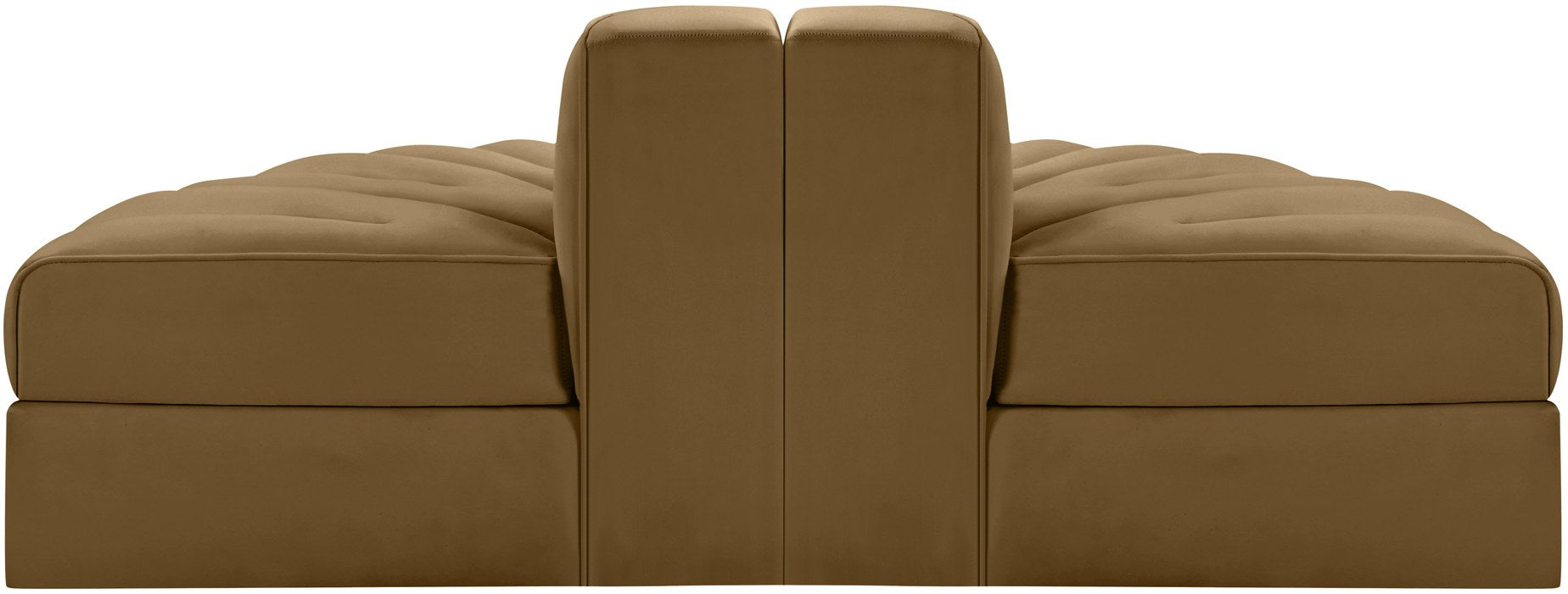 Meridian Furniture - Rummi Saddle Velvet Performance Fabric Upholstered 2pc. Sofa - 660Saddle-2RC - GreatFurnitureDeal