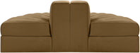 Meridian Furniture - Rummi Saddle Velvet Performance Fabric Upholstered 2pc. Sofa - 660Saddle-2RC - GreatFurnitureDeal