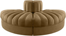 Meridian Furniture - Rummi Saddle Velvet Performance Fabric Upholstered 2pc. Sofa - 660Saddle-2RC - GreatFurnitureDeal