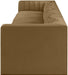 Meridian Furniture - Rummi Saddle Velvet Performance Fabric Upholstered 5pc. Sofa - 660Saddle-S155 - GreatFurnitureDeal