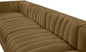 Meridian Furniture - Rummi Saddle Velvet Performance Fabric Upholstered 5pc. Sofa - 660Saddle-S155 - GreatFurnitureDeal