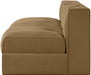 Meridian Furniture - Rummi Saddle Velvet Performance Fabric Upholstered 2pc. Loveseat - 660Saddle-S58 - GreatFurnitureDeal