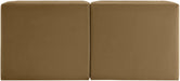 Meridian Furniture - Rummi Saddle Velvet Performance Fabric Upholstered 2pc. Loveseat - 660Saddle-S58 - GreatFurnitureDeal