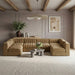 Meridian Furniture - Rummi Saddle Velvet Performance Fabric Upholstered 6pc. Sectional - 660Saddle-Sec6A - GreatFurnitureDeal