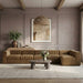 Meridian Furniture - Rummi Saddle Velvet Performance Fabric Upholstered 6pc. Sectional - 660Saddle-Sec6E - GreatFurnitureDeal