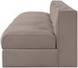 Meridian Furniture - Rummi Taupe Velvet Performance Fabric Upholstered 4pc. Sofa - 660Taupe-S116 - GreatFurnitureDeal