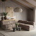 Meridian Furniture - Rummi Taupe Velvet Performance Fabric Upholstered 5pc. Sectional - 660Taupe-Sec5A - GreatFurnitureDeal