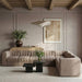 Meridian Furniture - Rummi Taupe Velvet Performance Fabric Upholstered 7pc. Sectional - 660Taupe-Sec7C - GreatFurnitureDeal