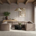 Meridian Furniture - Rummi Taupe Velvet Performance Fabric Upholstered Sectional - 660Taupe-Sec8E - GreatFurnitureDeal