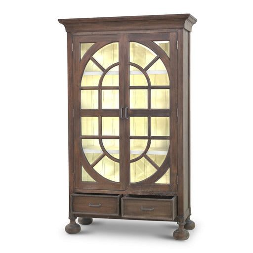 Bramble - Lambeth Glass Cabinet w/ 8 LED - BR-66356 - GreatFurnitureDeal