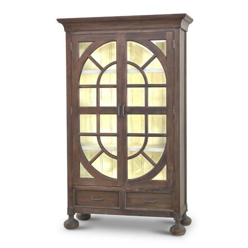 Bramble - Lambeth Glass Cabinet w/ 8 LED - BR-66356 - GreatFurnitureDeal