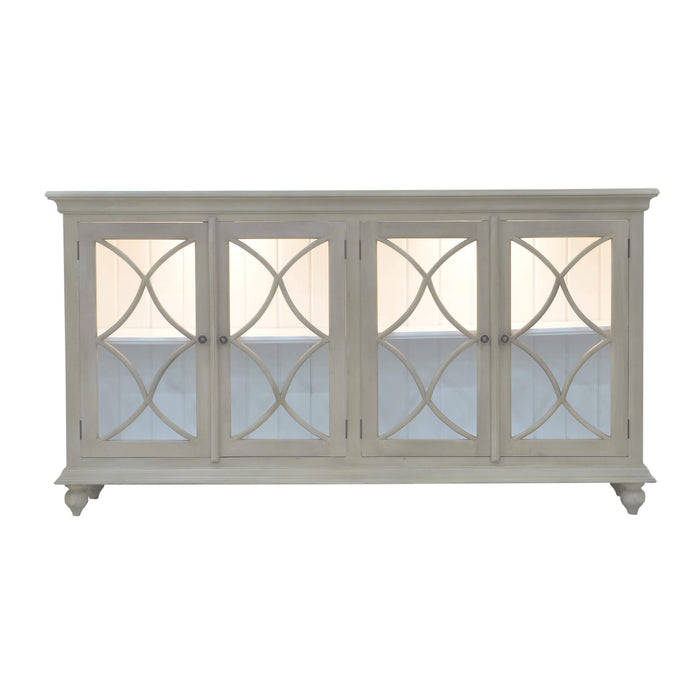 Bramble - Hamilton 4 Door Buffet w/ 2 LED in Sandbar - US-WS-66555SNB-TRW---