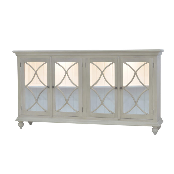 Bramble - Hamilton 4 Door Buffet w/ 2 LED in Sandbar - US-WS-66555SNB-TRW---