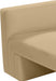 Meridian Furniture - Henson 89.5" Camel Velvet Upholstered Sofa - 665Camel-S - GreatFurnitureDeal