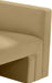 Meridian Furniture - Henson 89.5" Camel Velvet Upholstered Sofa - 665Camel-S - GreatFurnitureDeal