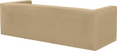 Meridian Furniture - Henson 89.5" Camel Velvet Upholstered Sofa - 665Camel-S - GreatFurnitureDeal