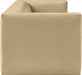 Meridian Furniture - Henson 89.5" Camel Velvet Upholstered Sofa - 665Camel-S - GreatFurnitureDeal