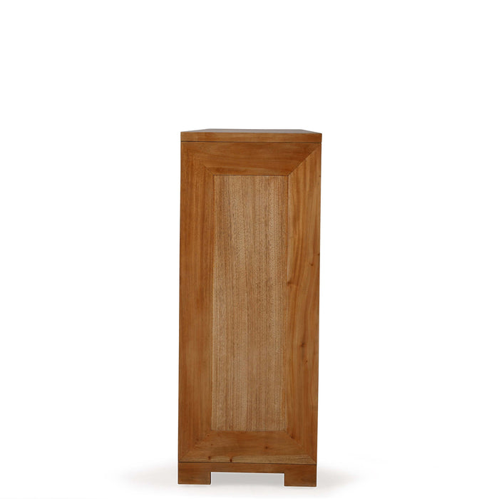 Bramble - Fleet 4 Door Sideboard w/ Glass w/ LED - BR-66622 - GreatFurnitureDeal