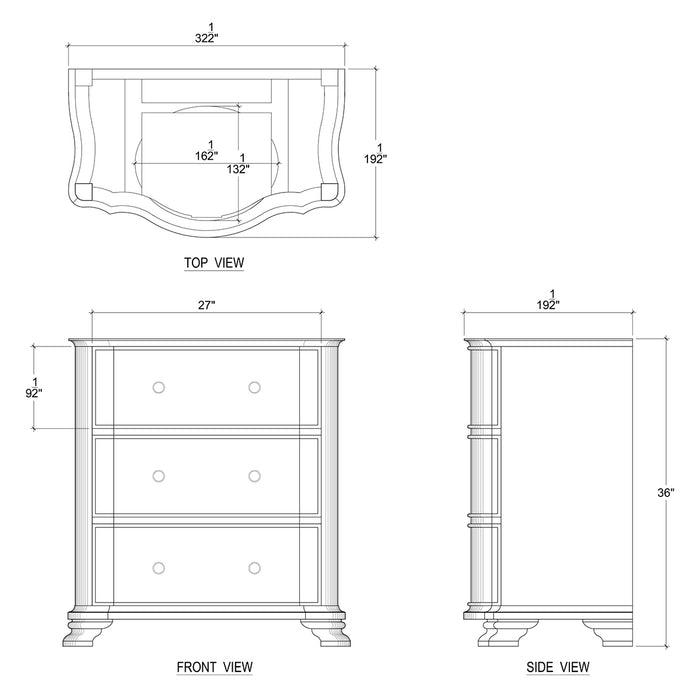 Bramble - Davis Vanity w/o Marble Top & Sink - BR-66710 - GreatFurnitureDeal