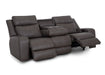 Franklin Furniture - 667 Winston Power Reclining Console Loveseat w/ Power Headrest, Storage, Cupholders & USB in Detroit Smoke - 66735 - GreatFurnitureDeal