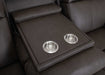 Franklin Furniture - 667 Winston Power Reclining Console Loveseat w/ Power Headrest, Storage, Cupholders & USB in Detroit Smoke - 66735 - GreatFurnitureDeal
