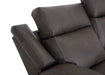 Franklin Furniture - 667 Winston Power Reclining Console Loveseat w/ Power Headrest, Storage, Cupholders & USB in Detroit Smoke - 66735 - GreatFurnitureDeal