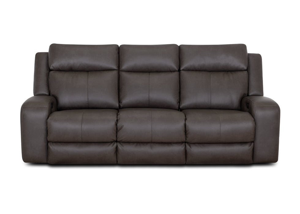 Franklin Furniture - 667 Winston Power Reclining Sofa Dual Seat AIR MASSAGE w/Integrated USB-A/C in Detroit Smoke - 66747-62