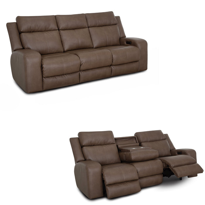 Franklin Furniture - 667 Winston 2 Piece Power Reclining Sofa Set in Detroit Taupe - 66747-66735-TAUPE