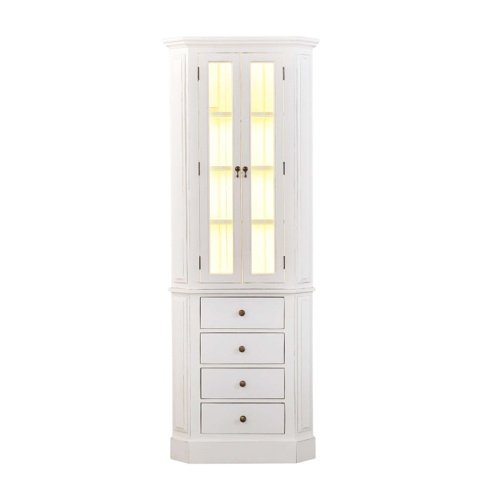Bramble - Jefferson Corner Cabinet w/ 4 LED - BR-66825 - GreatFurnitureDeal