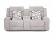 Franklin Furniture - 668 Logan 3 Piece Power Reclining Sofa Set in Dolby Storm - 66847-62-66835-62-6568-30-STORM - GreatFurnitureDeal