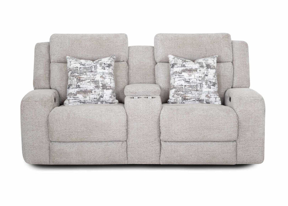 Franklin Furniture - 668 Logan 3 Piece Power Reclining Sofa Set in Dolby Storm - 66847-62-66835-62-6568-30-STORM - GreatFurnitureDeal
