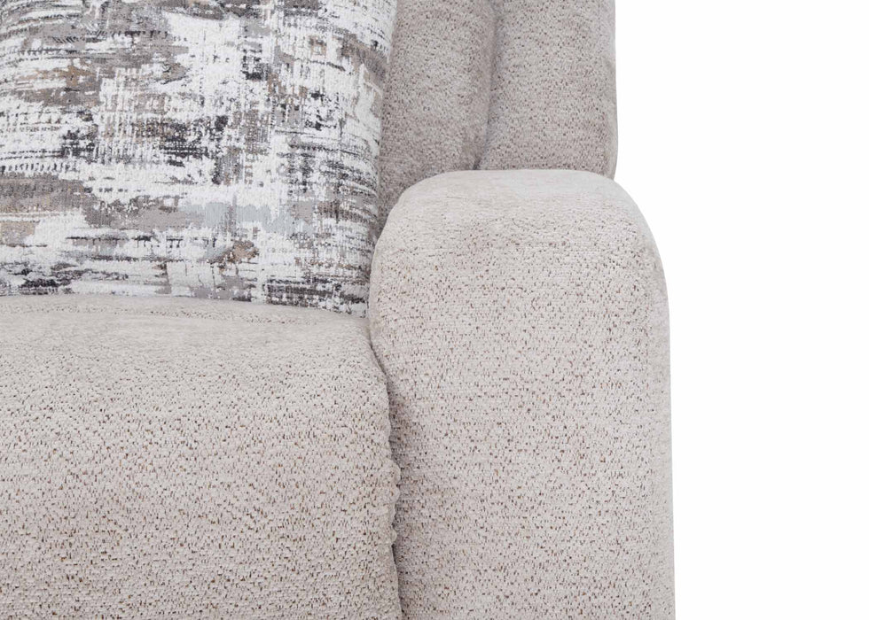Franklin Furniture - 668 Logan Power Reclining Console Loveseat w/ Power Headrest, Storage, Cupholders & USB in Dolby Storm - 66835-STORM