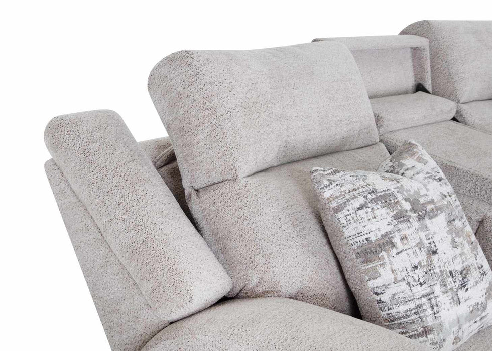 Franklin Furniture - 668 Logan 3 Piece Power Reclining Sofa Set in Dolby Storm - 66847-62-66835-62-6568-30-STORM - GreatFurnitureDeal