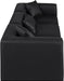 Meridian Furniture - Cube 108" Black Vegan Leather Upholstered 3pc. Sofa - 668Black-S108B - GreatFurnitureDeal