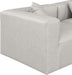 Meridian Furniture - Cube 144" Cream Vegan Leather Upholstered 8pc. Sectional - 668Cream-Sec8A - GreatFurnitureDeal