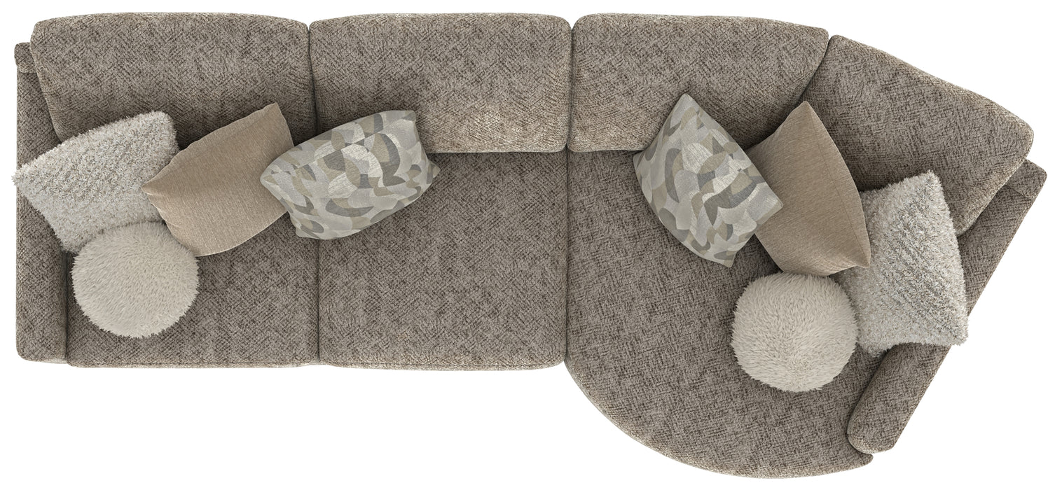 Jackson Furniture - Turner 3 Piece Sectional Sofa in Mushroom - 3145-63-96-28-MUS - GreatFurnitureDeal