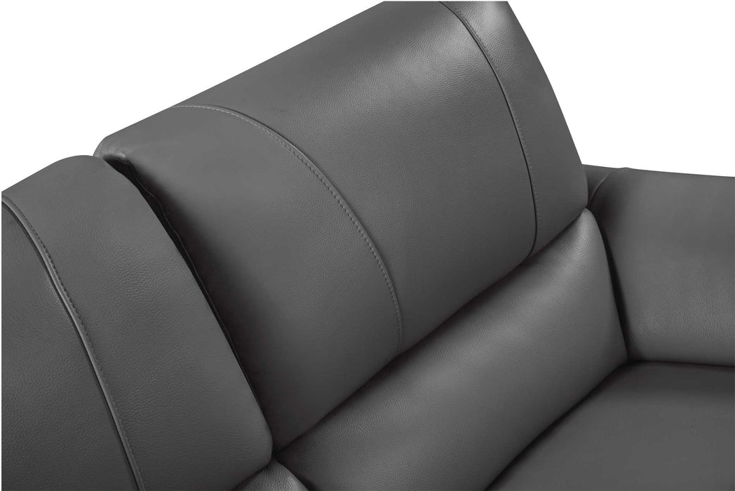 ESF Furniture - 2934 Chair w/ 1 Electric Recliner in Dark Grey - 29341DARKGREY - GreatFurnitureDeal