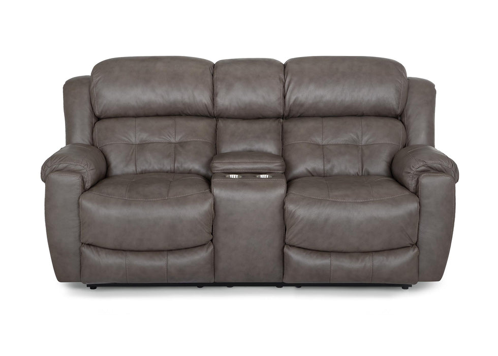 Franklin Furniture - 671 Corwin Reclining Console Loveseat in Dakota Grey - 67134-GREY - GreatFurnitureDeal