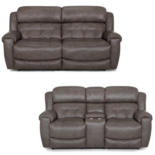 Franklin Furniture - 671 Corwin 2 Piece Reclining Sofa Set in Dakota Grey - 67143-134-GREY - GreatFurnitureDeal