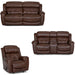 Franklin Furniture - 671 Corwin 3 Piece Power Reclining Sofa Set in Dakota Brown - 67143-83-BROWN-3SET - GreatFurnitureDeal