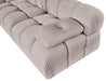 Meridian Furniture - Orin Beige Velvet Performance Fabric Upholstered 3 pc. Sofa - 671Beige-S3B - GreatFurnitureDeal