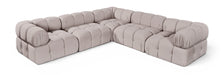 Meridian Furniture - Orin Beige Velvet Performance Fabric Upholstered 5 pc. Sectional - 671Beige-Sec5D - GreatFurnitureDeal