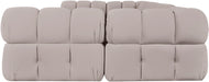 Meridian Furniture - Orin Beige Velvet Performance Fabric Upholstered 6 pc. Sectional - 671Beige-Sec6C - GreatFurnitureDeal