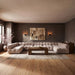 Meridian Furniture - Orin Beige Velvet Performance Fabric Upholstered 7 pc. Sectional - 671Beige-Sec7C - GreatFurnitureDeal